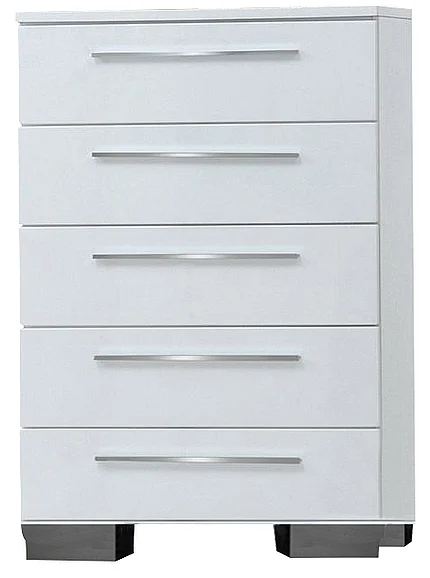 New Classic Sapphire 5 Drawer Chest in White B2643-070 PROMO