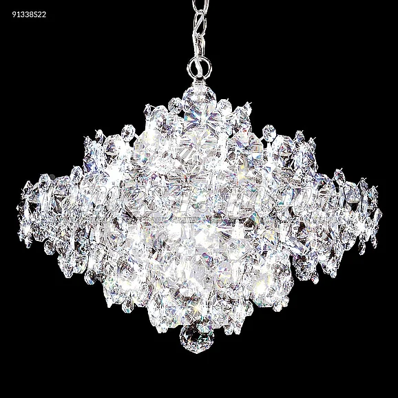 James R. Moder Continental Fashion Collection Crystal Chandelier in Silver 91338S22