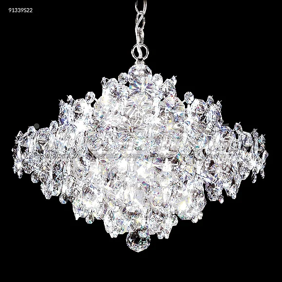 James R. Moder Continental Fashion Collection Crystal Chandelier in Silver 91339S22