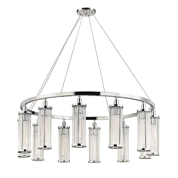 Hudson Valley Lighting Marley Chandelier in Polished Nickel 9142-PN