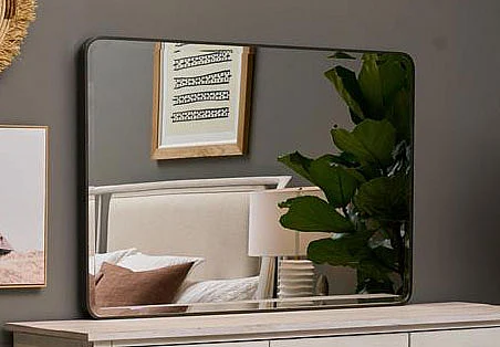 Riverside Furniture Maddox Dresser Mirror in Aged Cotton 91461