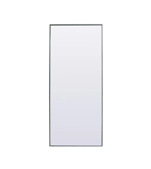 Elegant Metal Frame Rectangle Full Length Mirror 30X72 In. in Silver MR4FL3072S