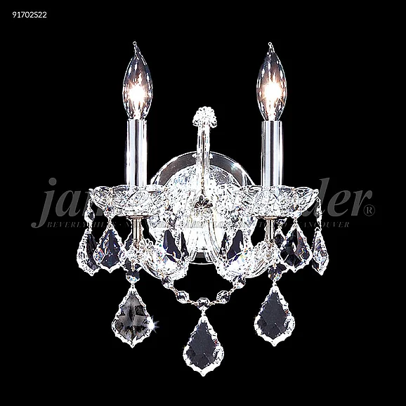 James R. Moder Maria Theresa Grand Collection Wall Sconce / Vanity in Silver 91702S2X