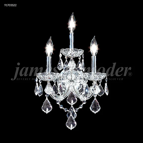 James R. Moder Maria Theresa Grand Collection Wall Sconce / Vanity in Silver 91703S2X