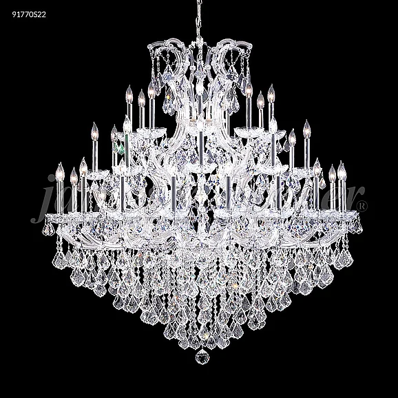 James R. Moder Maria Theresa Grand Collection Crystal Chandelier in Silver 91770S22