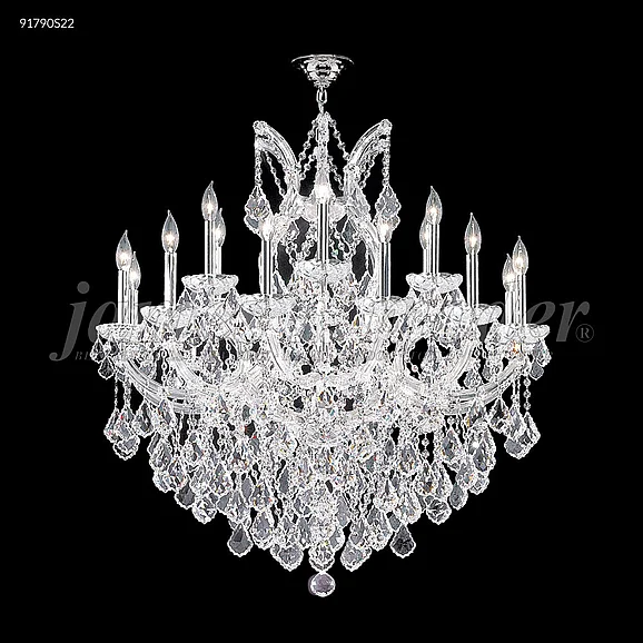James R. Moder Maria Theresa Grand Collection Crystal Chandelier in Gold Lustre 91790GL22