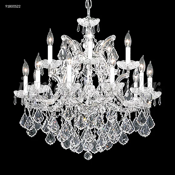 James R. Moder Maria Theresa Grand Collection Crystal Chandelier in Silver 91800S2X