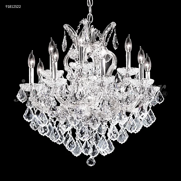 James R. Moder Maria Theresa Grand Collection Crystal Chandelier in Silver 91812S2X