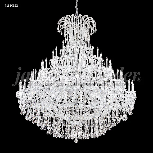 James R. Moder Maria Theresa Grand Collection Large Entry Crystal Chandelier in Silver 91830S22