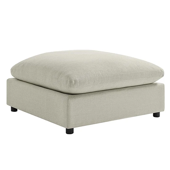 Comfort Pointe Casella Beige Fabric Ottoman 92001-08-OT