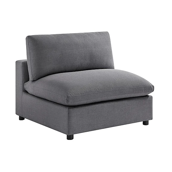 Comfort Pointe Casella Armless Slipper Chair - Charcoal 92001-26-AC