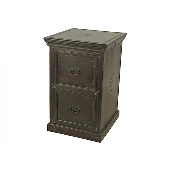 Moti Furniture Wilbur 2 Drawer Filing Cabinet in Acacia