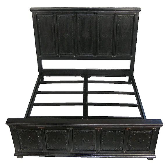 Meva Furniture Wilbur Queen Panel Bed in Acacia