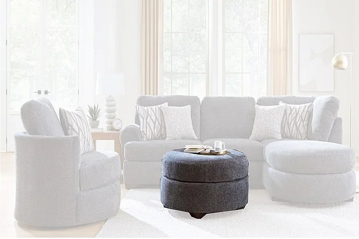 Peak Living 920 Ottoman in Odin Galaxy 92019-5401 CUSTOM ITEM