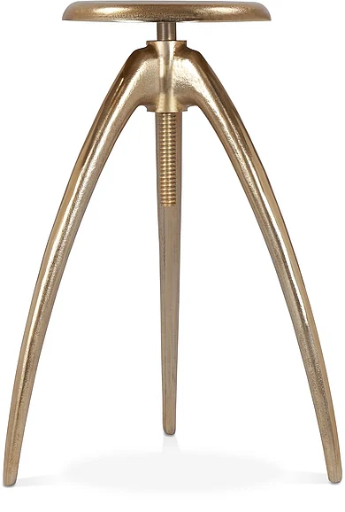 Meridian Clara Bar | Counter Stool in Gold Aluminum 937Gold