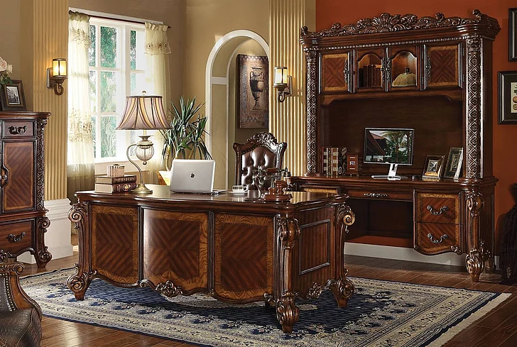 Acme Vendome 3PC Home Office Set in Cherry