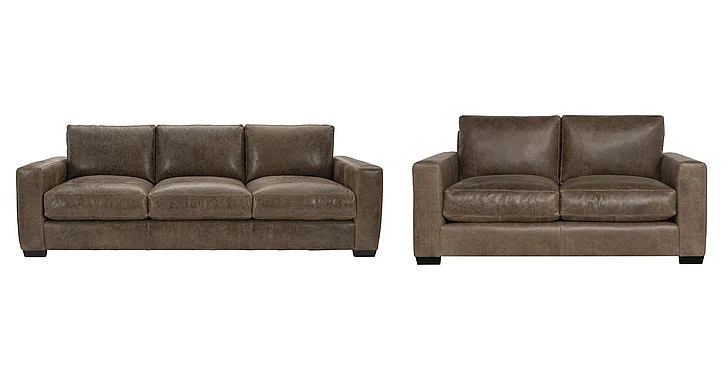 Bernhardt Dawkins 2-Piece Leather Living Room Set