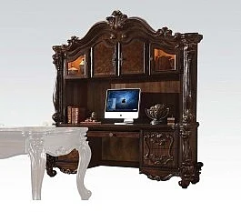 Acme Versailles Computer Desk w/ Hutch in Cherry 92284