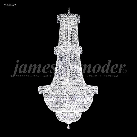 James R. Moder Prestige Collection Large Entry Crystal Chandelier in Silver 92434S22