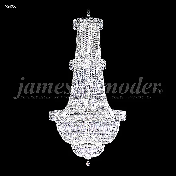 James R. Moder Prestige Collection Large Entry Crystal Chandelier in Silver 92435S00