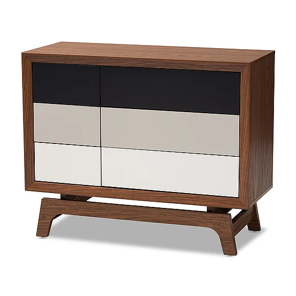 Baxton Studio Svante Multicolor 6-Drawer Chest 9253