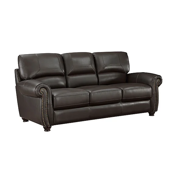 Homelegance Foxborough Sofa in Dark Brown 9269DB-3