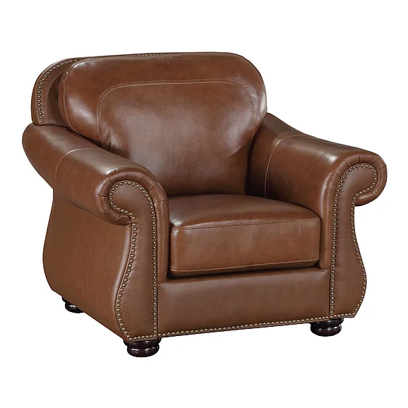 Homelegance Attleboro Chair in Camel Brown 9270BR-1