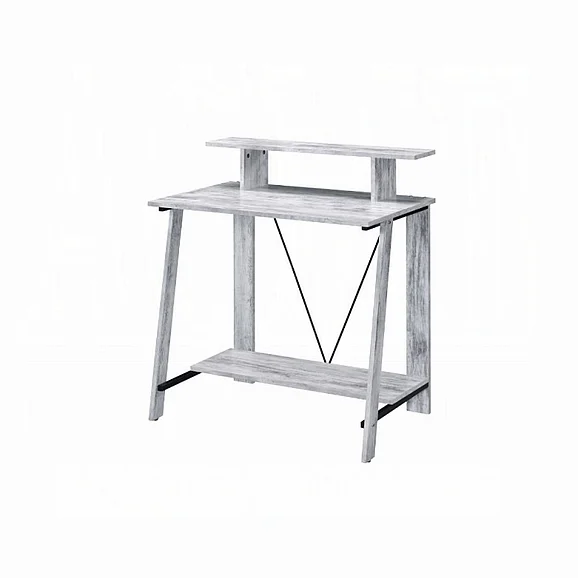 ACME Nypho Writing Desk in Antique White and Black 92732
