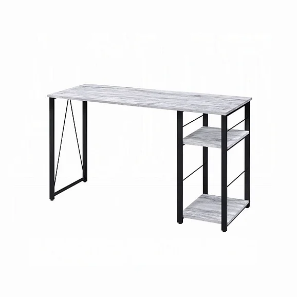 ACME Vadna Writing Desk in Antique White and Black 92767