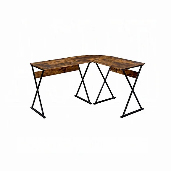 ACME Zafiri Writing Desk in Weathered Oak and Black 92810