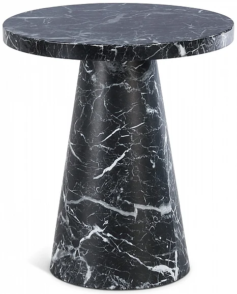 Meridian Omni 20" End Table in Black Faux Marble 275-ET