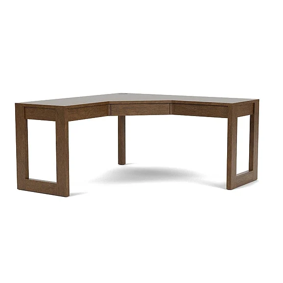 Riverside Westwood Corner Desk in Whiskey Oak 93032