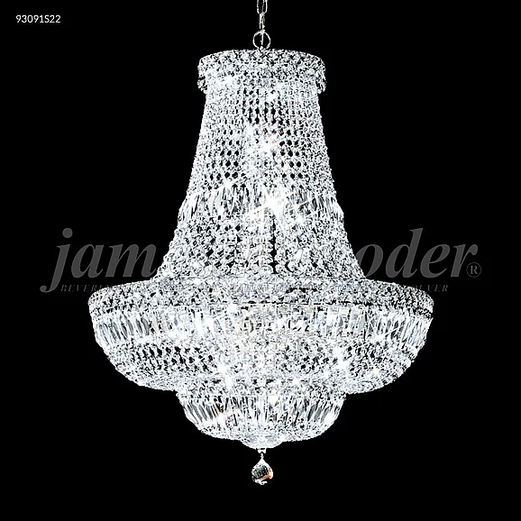 James R. Moder Prestige Collection Crystal Chandelier in Silver 93091S22