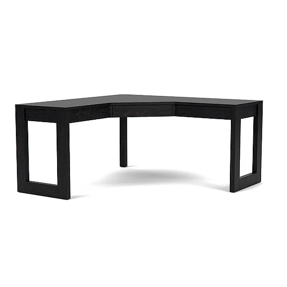 Riverside Westwood Dark Corner Desk in Ebony Whiskey Oak 93132