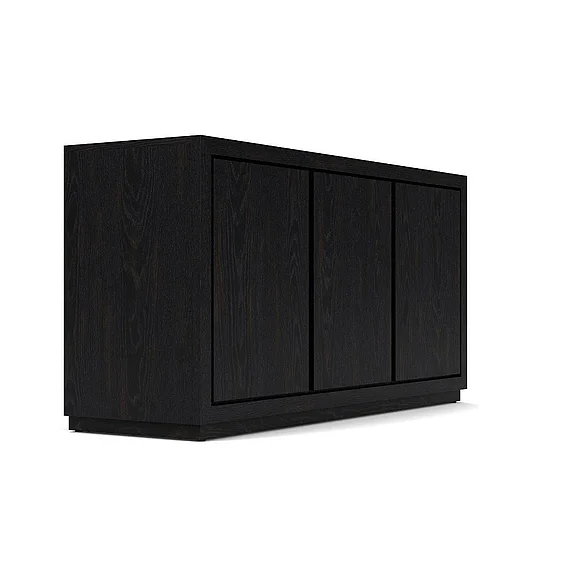 Riverside Westwood Dark Credenza in Ebony Whiskey Oak 93133