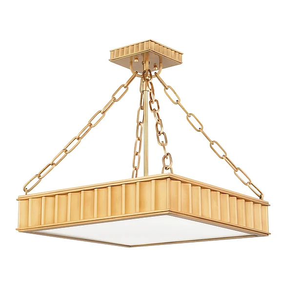 Hudson Valley Lighting Middlebury Semi Flush 933-AGB
