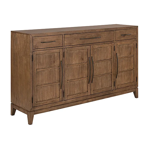 Liberty Furniture Shaker Lakes Buffet in Harvest Brown 936-CB7242