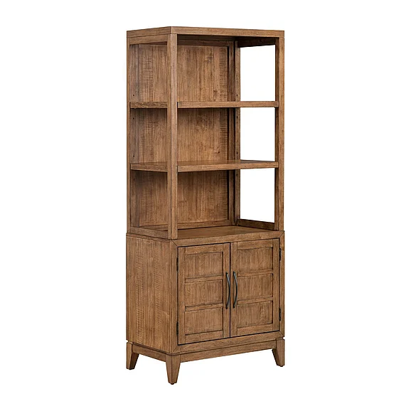 Liberty Furniture Shaker Lakes Bookcase in Harvest Brown 936-HO-BK