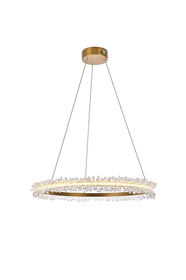 Elegant Laurel Led 26 In. Gold Pendant 3506D26G