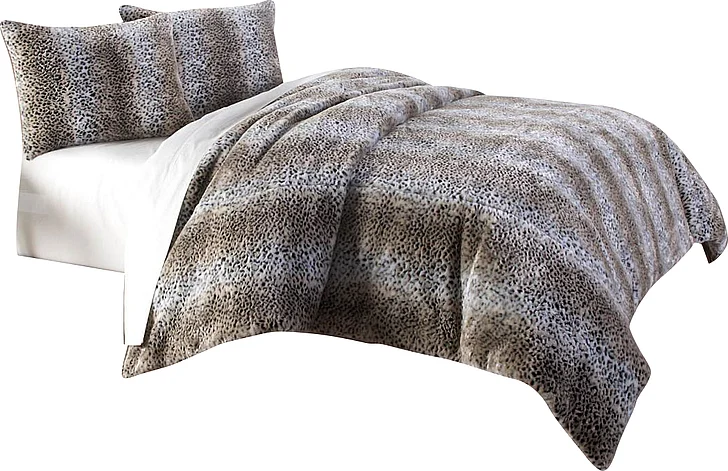 AICO Kasbah 3-pc King Duvet Set in Brown BCS-KD03-KASBAH-BRN
