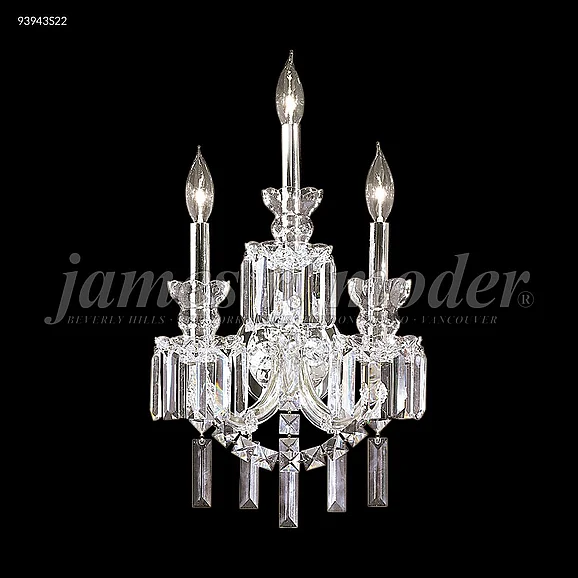 James R. Moder Buckingham Collection Wall Sconce / Vanity in Silver 93943S22
