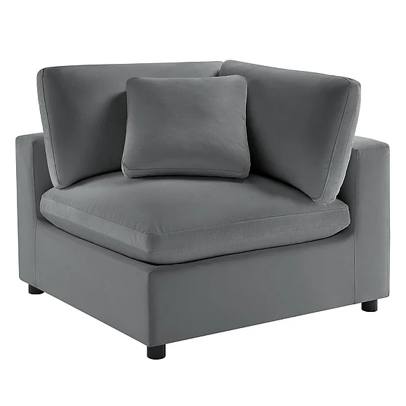 Comfort Pointe Casella Corner Wedge Chair - Charcoal 94003-26-CW
