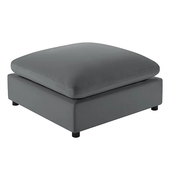 Comfort Pointe Casella Charcoal Fabric Ottoman 94003-26-OT