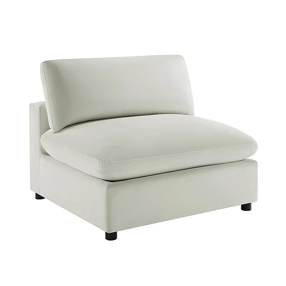 Comfort Pointe Casella Armless Slipper Chair - Ivory 94003-59-AC