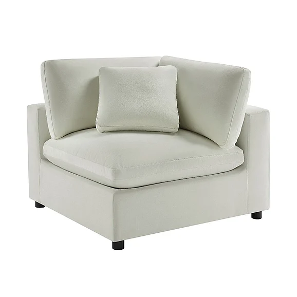 Comfort Pointe Casella Corner Wedge Chair - Ivory 94003-59-CW