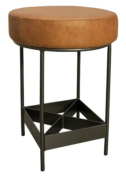 Moti Furniture Emmett Counter Stool in Tan Leather 94010023