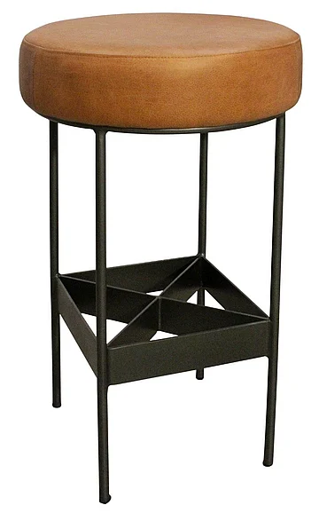 Moti Furniture Emmett Bar Stool in Tan Leather 94010025