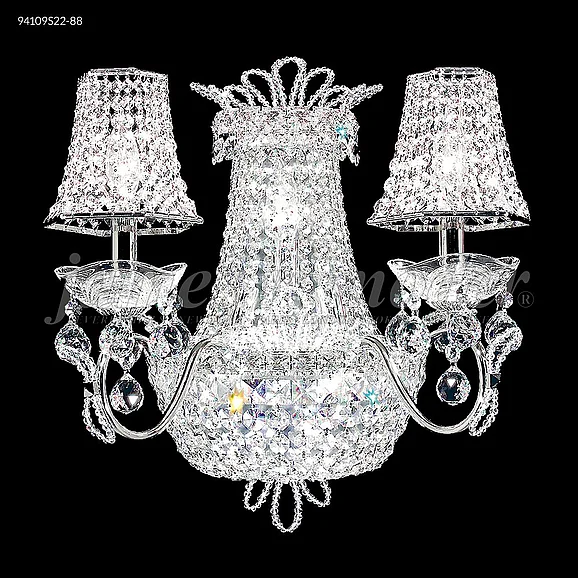 James R. Moder Princess Collection Crystal Chandelier in Silver 94109S22