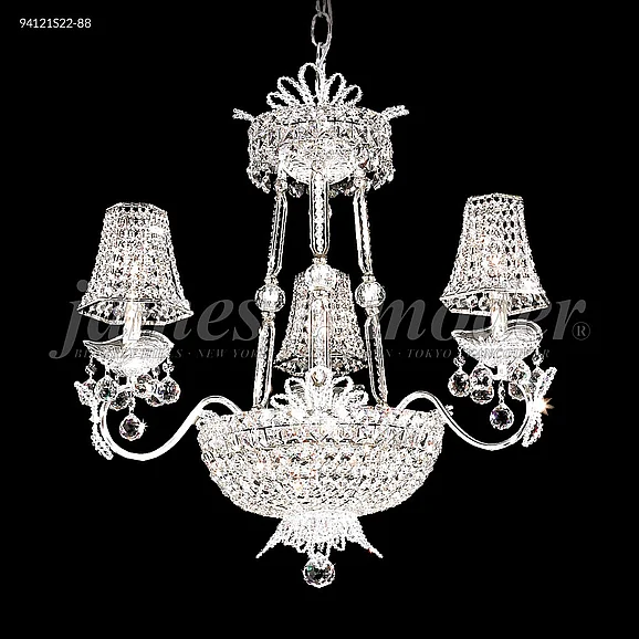 James R. Moder Princess Collection Crystal Chandelier in Silver 94121S22