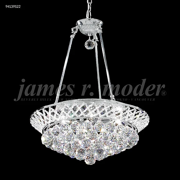 James R. Moder Jacqueline Collection Crystal Chandelier in Silver 94139S22